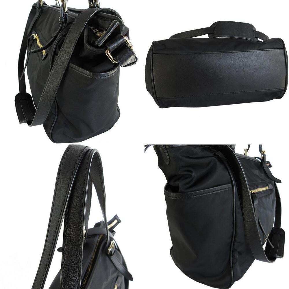Burberry Black Bag Shoulder Mothers Leather - Picture 3 of 4